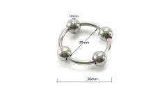 Stainless steel ring delay four bead taste lasting penis collar passion increase pleasure offbeat stimulating products bound