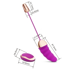 Silicone remote control wireless egg hopping sex toy for women