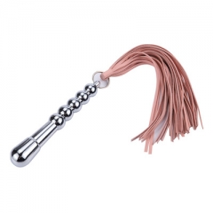 Metal chain sex whip couples flirt whip adult toys rear anal plug