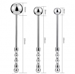 Metal hand-held round ball anal plug round ball hand patting butt patting anal plug dual anal plug