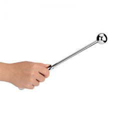 Metal hand-held round ball anal plug round ball hand patting butt patting anal plug dual anal plug