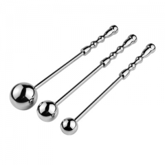 Metal hand-held round ball anal plug round ball hand patting butt patting anal plug dual anal plug