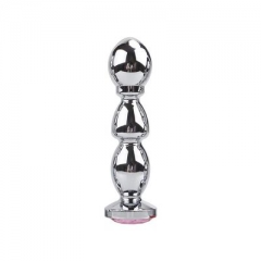 139*35mm 217g 12 color for choose Large size silver metal butt plug steel anal ball sex toy