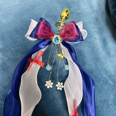 Bow anal plug bell ribbon tassel anal plug