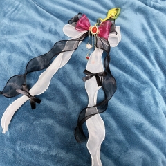 Bow anal plug bell ribbon tassel anal plug