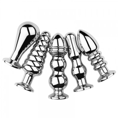 Charging vibration anal plug aluminum alloy massager anus