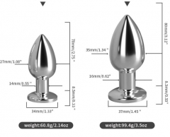 Metal vibrating anal plug magnetic suction charging rear chamber