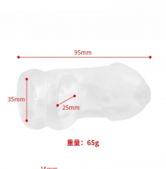 Enema to clean anal plugs and penile restraints